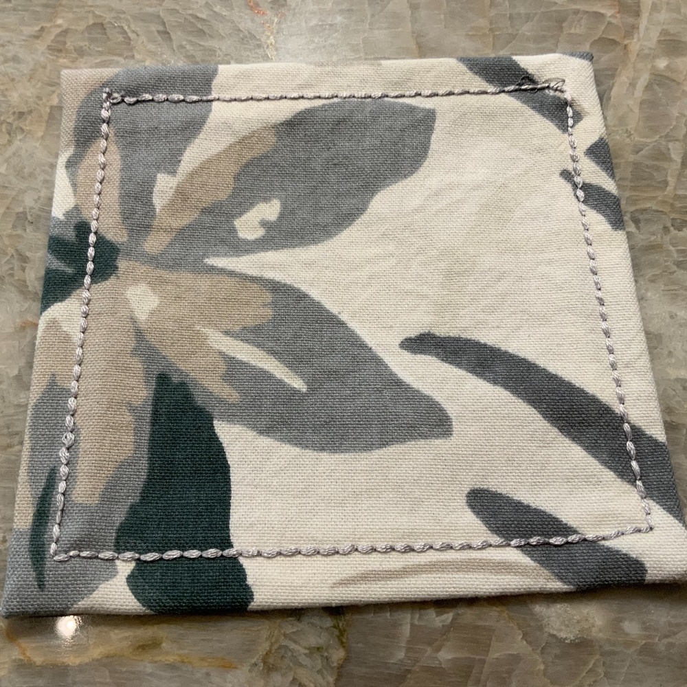 Set of 7 Cloth Napkins, Gray 5”